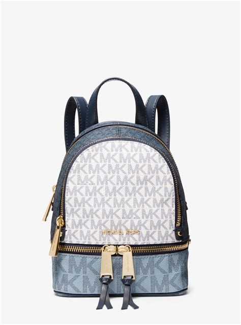 michael kors backpack mini rhea|Michael Kors rhea colorblock backpack.